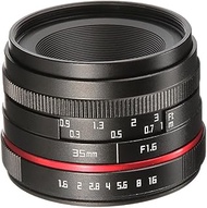 Hersmay 35mm F/1.6 Manual Focus MF Lens for Fujifilm FX Mount X-A1 X-A10 X-A2 X-A3 A-at X-M1 XM2 X-T