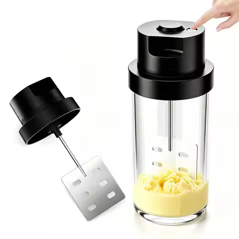 Hand-Crank Butter Churner & Electric Cream Whipping Machine