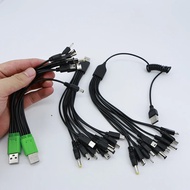 5 10 in 1 USB male 10 way type c mirco DC power charging  cable 5.5x2.1mm 2.5mm 4.0x1.7 3.5mm 2.0x0.