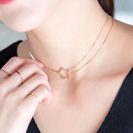 14k 18k blue diamond GOLD necklace chocker gift true gold