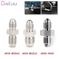 Bartoo-Stainless Steel AN3 Male 3/8x24 UNF to M10x1/M12x1.5/AN3 Male Brake Fittings Adapter Brake Co