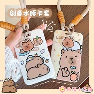 [Ready Stock] Cute Lanyard Capybara Card Holder💟 ID Holder ins Student Card Holder ID Holder Holder 