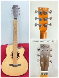 ลดพิเศษ กีต้าร์โปร่ง 36 นิ้ว Kama รุ่น K36 mini ขนาด 36 นิ้ว ( สีไม้ ) แถมฟรี !!!! ที่เก็บปิ๊ก 1 ช