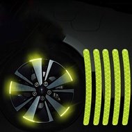 Reflective Sticker Night Night Ride Rim Wheel Decal Decor Strip Fluorescent