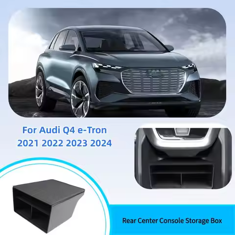 Car Central Storage Box for Audi Q4 e-tron 2021-2025 Electronic Brake Auto Interior Audi Q4 e-tron 2