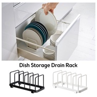 Dish Rack Drainboard Drying Drainer Storage Holder Stand Kitchen Cabinet Organizer For Dish/ Plate/ Bowl/ Cup