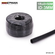Black ID:3mm Silicone Vacuum Hose Pipe High Performance Tubing-50M For BMW 5 Series E39 525i 28i 530