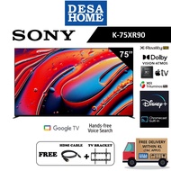 (FOC SHIPPING WITHIN KL & GIFTS) SONY K-75XR90  75" BRAVIA XR MINI LED 4K UHD HDR GOOGLE TV  K75XR90