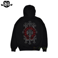 Jaket Hoodie Chrome Hearts Cotton Fleece Hitam