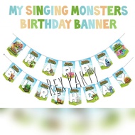 My Singing Monsters Birthday Banner/Bunting My Singing Monsters/Happy Birthday Banner Birthday My Si