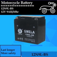 12N9L-BS 12N9L 12N9 GMELA BATTERY BATERI NANOGEL GEL HAWK SCRAMBLER KAWASAKI BOSS MODENAS JAGUH SCOM