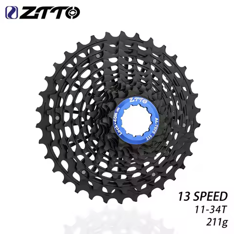 ZTTO Ultralight Road 13 Speed 11-34T Cassette Black Sprocket Light Weight 13S 34T Cassette 13V Freew