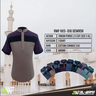 Baju Koko Kaos Muslim Pria T-Shirt Al-Wafa Lengan Pendek Kks-16