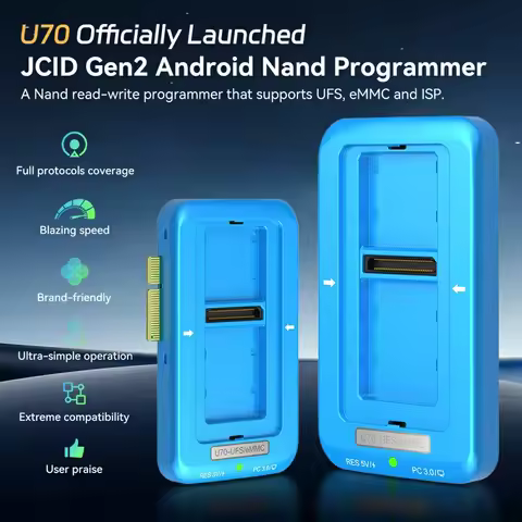 JCID U70 Gen2 UFS Programmer For Android Phones UFS/eMMC/ISP Nand Repair compatible with UFS, eMMC, 