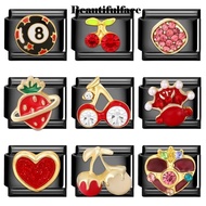 Fashion Homme Casino Poker Chess Snooker Charm Italian Links Fit 9mm Bracelet Stainless Steel Women 