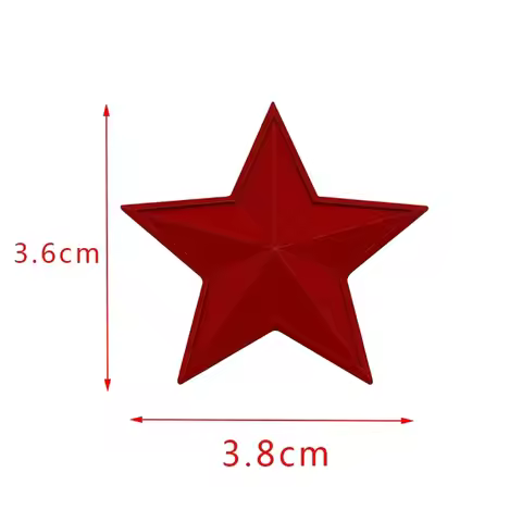 3D Metal Five-pointed Star Logo Car Fender Emblem Sticker Rear Trunk Badge Decal for Nissan Honda MI