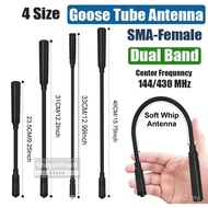 Baofeng UV-25M Antena Taktikal Gooseneck SMA-Female Dual Band VHF UHF Goose Tube Untuk UV-32 Quanshe