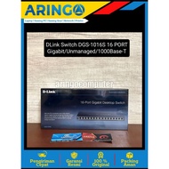 Network (Device) DLink Switch DGS-1016S 16 PORT Gigabit/Unmanaged/1000Base-T