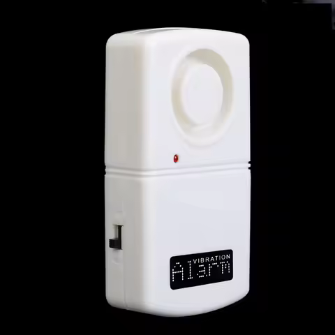 Vibration Alarm 120db Loud Door Window Alarm White Wireless Burglar Alarm Wireless Sensor