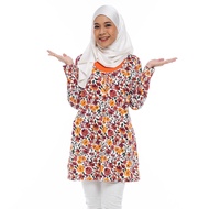 AQEELA Nursing Vertical Front T-Shirt- Mustard (ai999h)