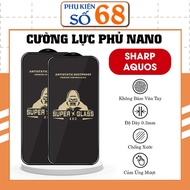 Sharp Aquos Sense 9 / Wish 4 tempered glass with edges to protect against falling and impact