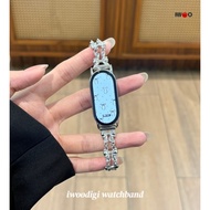 For xiaomi/mi band 10 nfc/Ceramic/mi band 9/band 8温柔链式金属女士表带