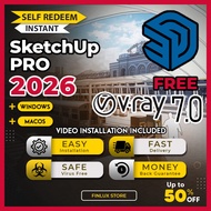 [SELF REDEEM] SketchUp Pro 2026 FREE Vray 7.0 | LayOut | Style Builder Latest Lifetime For Win & McO