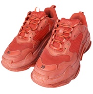 BALENCIAGA Triple S淨CLEAR鞋底運動鞋 541624 39 (26cm) 紅色運動鞋 [二手] [BALENCIAGA]