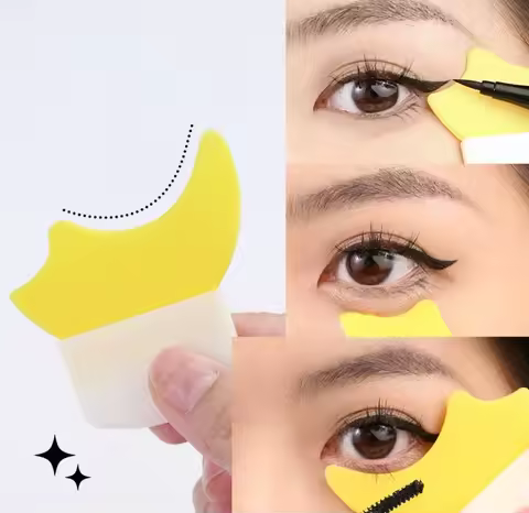 Eye makeup auxiliary artifact crescent baffle multifunctional eye makeup lying silkworm eye shadow e