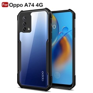 Hardcase Oppo A74 4G Shockproof Shield Transparent Protect Camera Case Casing Oppo A74 4G
