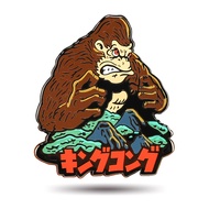 Gorilla King Kong Vs G0dzilla Enamel Pin Classic Movie Art City Mountain M0nster Japanese Badge Jewelry