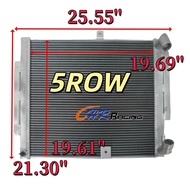 FOR 1986 1987 1988 Mazda RX-7 FC3S 13B-T 1.3L Turbo MT 5ROW Aluminum Radiator