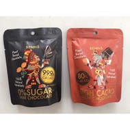40g Imported BENNS 0% Sugar Free Dark Chocolate / 80% High Cacao Dark Chocolate 100% Natural Ingredi