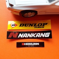 ❈♣Dunlop and Nankang Tires Logo Laminated Vinyl Stickers