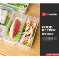 elianware BPA Free Long Rectangular Transparent / Fridge Freezer /Food Microwave / Food Container#1.