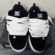 - Dc Men's Court Shoes | Casual Sneakers for Men and Women, Black and White, Thick Material, Size 39