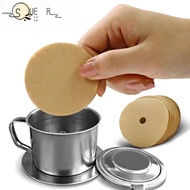 SUEREN 400PCS Unbleached Percolator Coffee Filters, Paper Round Disposable Coffee Filter, Natural Wo