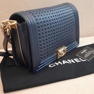 Tas Wanita Chanel Boy (dark navy) Original