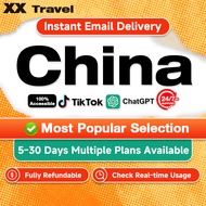 China eSIM 5G High Speed 5-30Days 15-50GB 5G Data Travel eSIM China With VPN