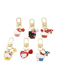 Hello Kitty [Autorizado] 1 pieza de accesorio colgante encantador, elegante y de alta calidad, accesorio de bolso, llavero, adecuado para uso diario