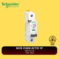 Schneider MCB IC60N ACTI9 1P 10A 6kA | A9F74110