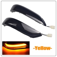 ไฟเลี้ยวไดนามิกสัญญาณเลี้ยว LED กระจกไฟ2ชิ้นสีเหลืองสีเหลืองสำหรับ Honda Accord CP1/CP2/CP3 2008-201