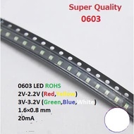 0603 White White LED SMD Super Quality