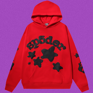 เสื้อฮู้ดพิมพ์ลายเน็ทหนอน Sp5der พร้อมเสื้อคลุมกันหนาวแบบสวมหัว ทรงหลวม สไตล์ฮิปฮอป เสื้อคลุมกันหนาว