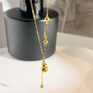 rantai silver rantai silver 925 original rantai nama 999 kalung labu perak sterling wanita 2025 perh