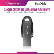 SANDISK ULTRA CURVE CZ550 USB 3.2 GEN 1 32GB / 64GB / 128GB / 256GB FLASH DRIVE | THUMBDRIVE | PENDR