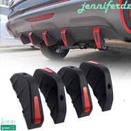 JENNIFERDZ Rear Bumper Parts Personalized Modified Shark Fin Universal Car Anti-collision Wear Resistance Lip Diffuser