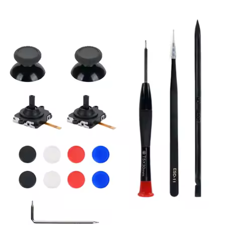 AU47-Replace for Meta Quest 3 VR Handle 3D Analog Joysticks Thumb Stick with Joysticks Cap&Disassemb