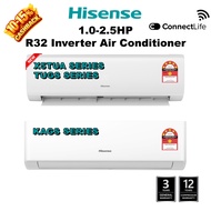 Hisense Inverter 1-2.5HP 4Star KAGS 5Star TUGS AI10KAGS AI13KAGS AI20KAGS  AS10X5TUA AS13X5TUA X5TUA