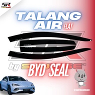 Flat Car Gutter SLIM FLAT BYD SEAL Black Slim BYD SEAL DOOR VISOR SLIM PREMIUM Flat Model 4 Doors BY